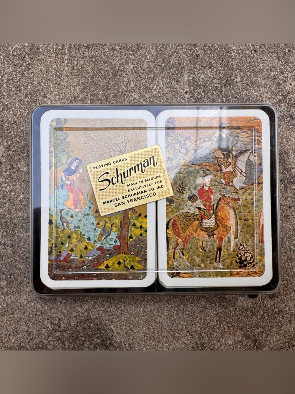 Schurman Co Inc Brand Vintage 60s Double Deck Set of Playing Cards